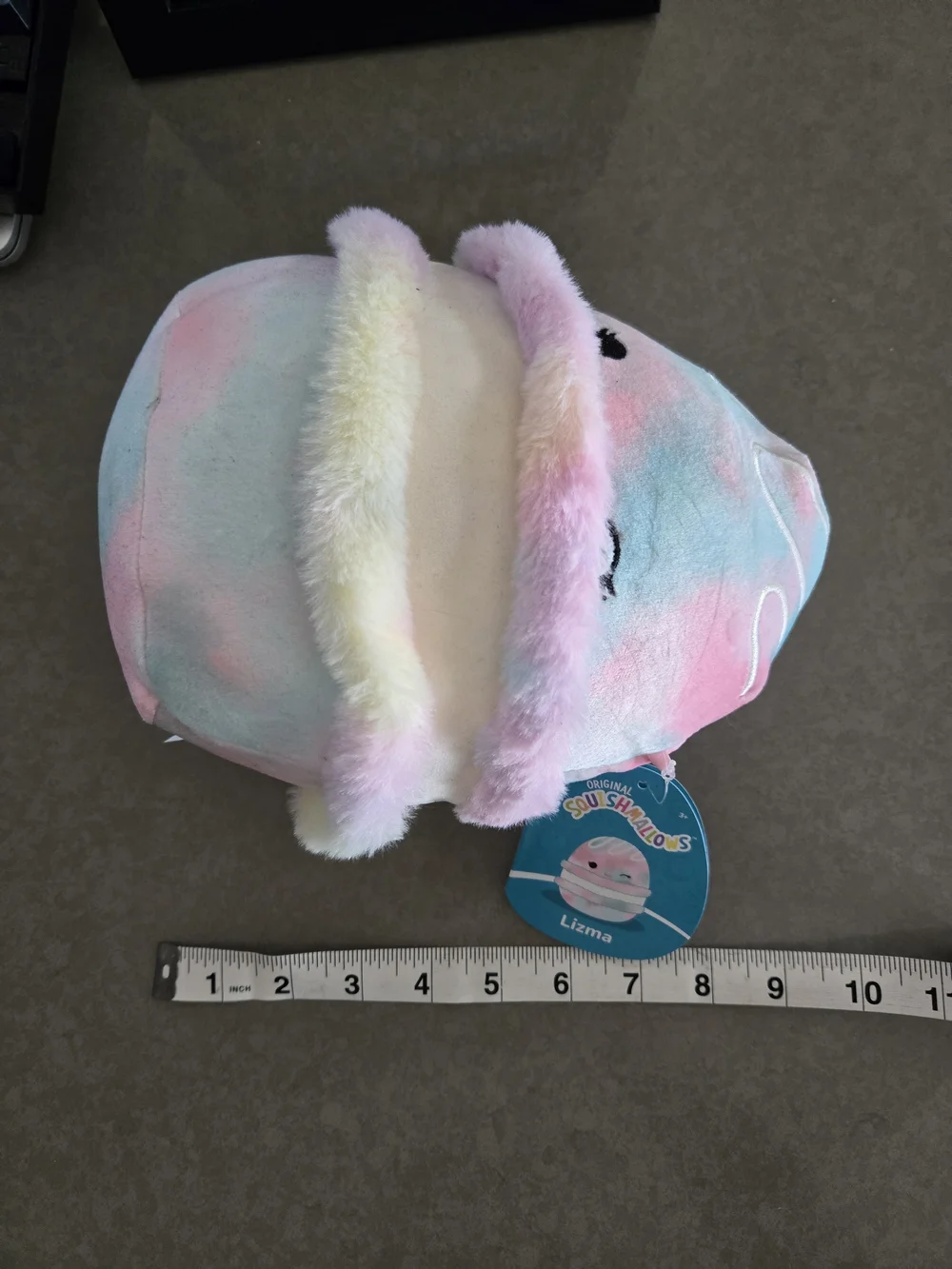Squishmallows Lizma Pastel Rainbow Plush Macaron Stuffed Toy - Cute Winking Face